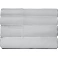 thumbnail image 1 of SHEEX - Active Comfort Cooling Sheets Set (King/California King) Silver Cloud - Moisture Wicking - 1 Flat Cooling Sheet, 1 Fitted Cooling Sheet, 2 Cooling Pillow Covers - Wrinkle Free - Sleep Aid, 1 of 7