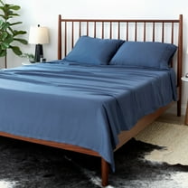 SHEEX Arctic Aire Max Sheet Set with 2 Pillowcases, King - Soft as Silk - 100% Tencel Lyocell Sateen - Cooling - Breathable - Moisture-Wicking, Denim
