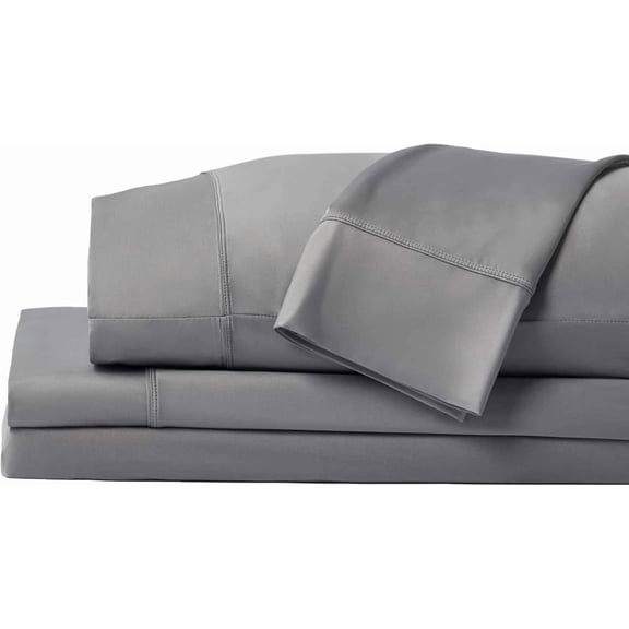 SHEEX - Original Performance Sheets Set (King/California King) Graphite - Cooling Sheets - Moisture Wicking - 1 Flat Cooling Sheet, 1 Fitted Cooling Sheet, 2 Pillow Covers - Wrinkle Free - Sleep Aid