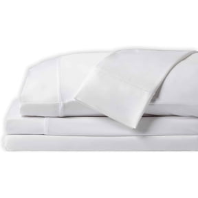 SHEEX - Original Performance Sheets Set (Queen) Bright White - Cooling Sheets - Moisture Wicking - 1 Flat Cooling Sheet, 1 Fitted Cooling Sheet, 2 Pillow Covers - Wrinkle Free - Sleep Aid