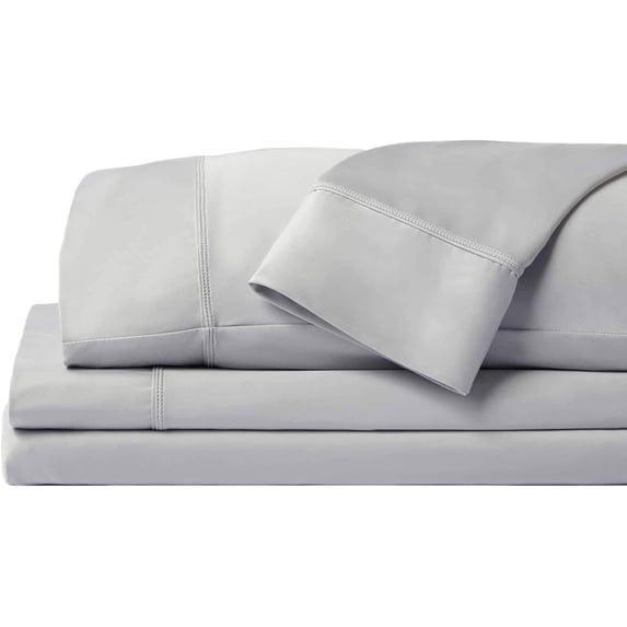 SHEEX - Original Performance Sheets Set (Full) Pearl Blue - Cooling Sheets - Moisture Wicking - 1 Flat Cooling Sheet, 1 Fitted Cooling Sheet, 2 Pillow Covers - Wrinkle Free - Sleep Aid