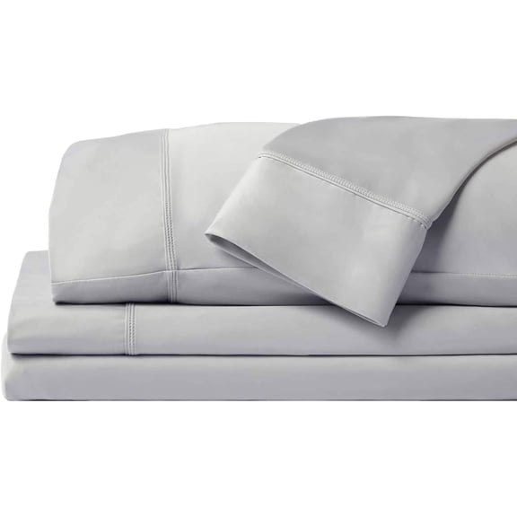 SHEEX - Original Performance Sheets Set (King/California King) Pearl Blue - Cooling Sheets, Moisture Wicking - 1 Flat Cooling Sheet, 1 Fitted Cooling Sheet, 2 Pillow Covers - Wrinkle Free, Sleep Aid