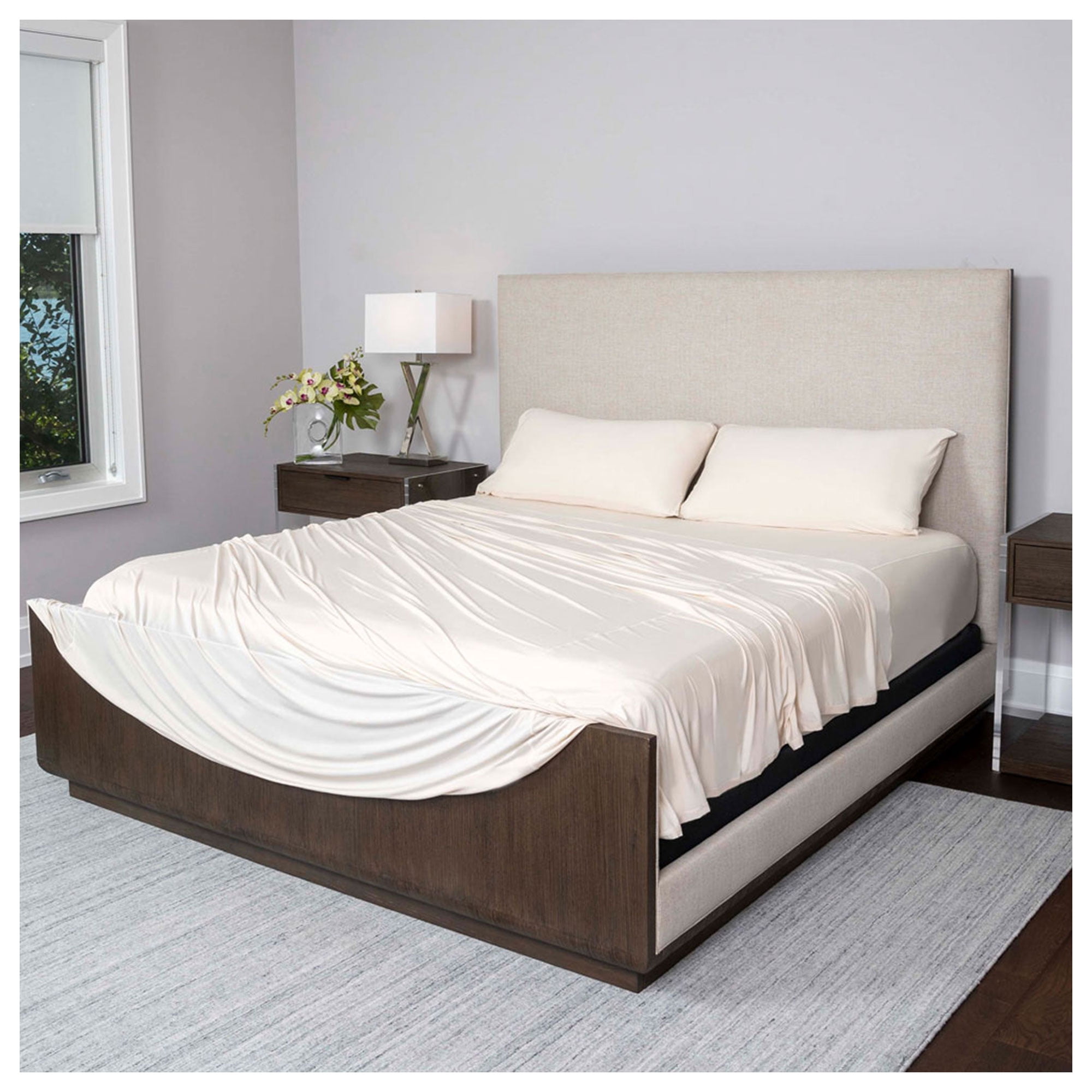 SHEEX Polar Max Cooling Soft Sheets with 2 Pillowcases, Queen