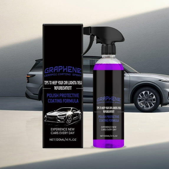 SHEIGUANNI 120ml Graphene Ceramic Coating Spray - Long-Lasting Protection, Hydrophobic, High Gloss Finish, UV & Temperature Resistant for All Cars