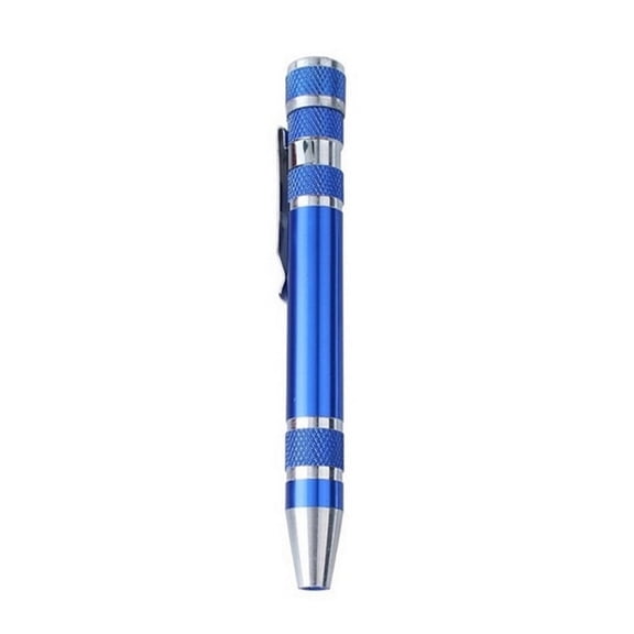 SHEIGUANNI 8-in-1 Multifunctional Small Screwdriver for Eyeglass, Glasses Repair, Mini Screwdriver Kit for Cellphone, Eye Glasses, Electronics, Watch, Laptop and Jewelry Blue