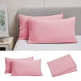 thumbnail image 1 of SHEIGUANNI King Pillowcase Set - 2 Pack Envelope Closure Soft, Wrinkle-Free, Fade-Resistant, Stain-Resistant, Blush Pink Pillowcases with Envelope Closure -20x36 Inch,Pink, 1 of 5