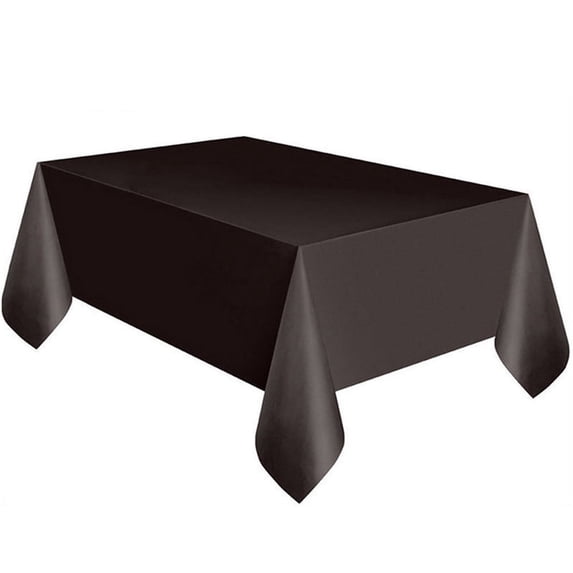 SHEIGUANNI Square Tablecloth - 72.05 x 53.94 Inch Table Cloth for Small Square or Round Tables - Heavy Duty Washable Fabric - for Buffet Table, Holiday Party, Dinner, Wedding & Baby Showe-Black