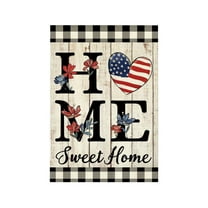 SHEIGUANNI Welcome America Stars Patriotic 4th of July Memorial Day Independence Day Garden Flag Yard Flag 12x18 Inch Double Sided Small Mini Yard Outdoor Outside Holiday Decoration