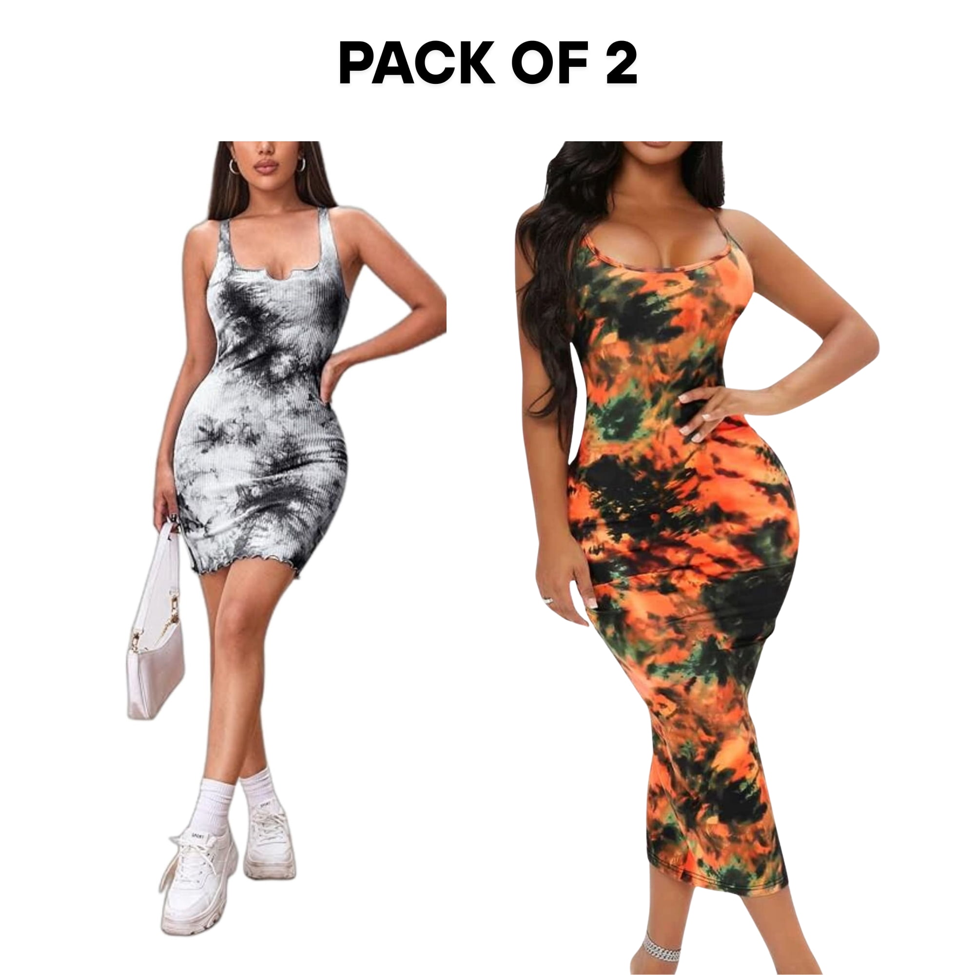 SHEIN Tie-Dye Dress 2-Pack Women's (XL)