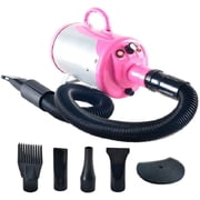 SHELANDY Groomer Partner Pet Hair Force Dryer Dog Grooming Blower with Heater Pink