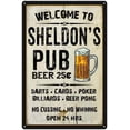 thumbnail image 1 of SHELDON'S Pub Sign Vintage Man Cave Bar 12 x 18 Matte Finish Metal 112180028445, 1 of 1