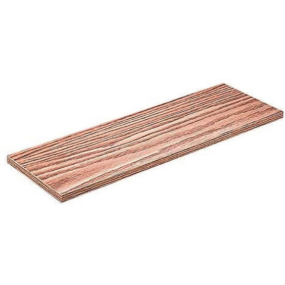 Knape & Vogt All Purpose Shelf Laminate Oak - Stain Resistant Wood - 36 in L x 10 in W  Home & Garage Storage, Stackable Design