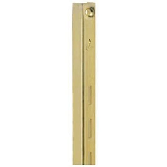 Knape & Vogt Shelf Bar Brass Adjustable Regular Duty - 24" Gold - Includes Screws Home & Garage Storage, Stackable Design
