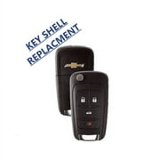 SHELL CASE For Chevrolet Flip Remote Key 2010-2017 4 Buttons VLS