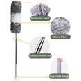 thumbnail image 1 of SHELLTON 100 Inch Extendable Cobweb Duster, Scratch-Resistant Cover, Stainless Steel Pole, Detachable Bendable Head, Washable, 1 of 7