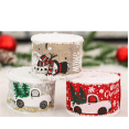 thumbnail image 1 of SHELLTON 3 Rolls Christmas Ribbon Christmas Wired Edge Ribbons Merry Christmas Tree and Truck Snowman Wired Ribbon&nbsp;Wrapping Ribbon for DIY Wreaths Wrapping Crafts Decoration, 2 Inch x 5.5 Yard, 1 of 8
