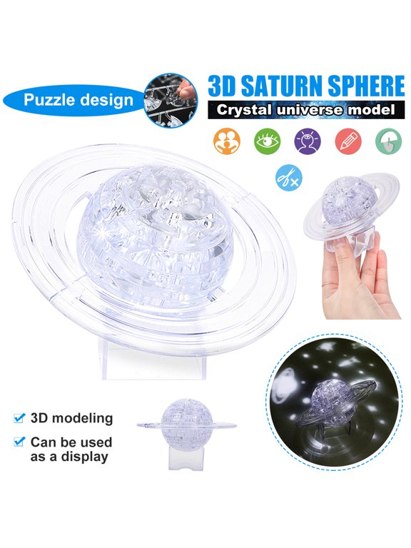 3D Crystal Puzzle - Planet, 40 Pcs