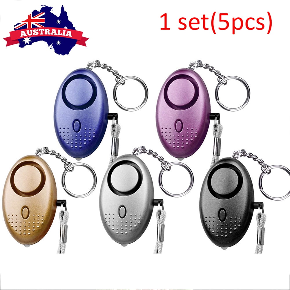 SHELLTON 5 Pack Safe Sound Personal Alarm Keychain, 140DB Personal Alarms for Woman Emergency