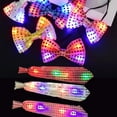 thumbnail image 1 of SHELLTON 6Pcs Luminous Tie, Bow Bow Clip, Party Supplies ,Children's Toy Set (3* Luminous Tie +3* Luminous Bow Tie), Color Random, 1 of 5