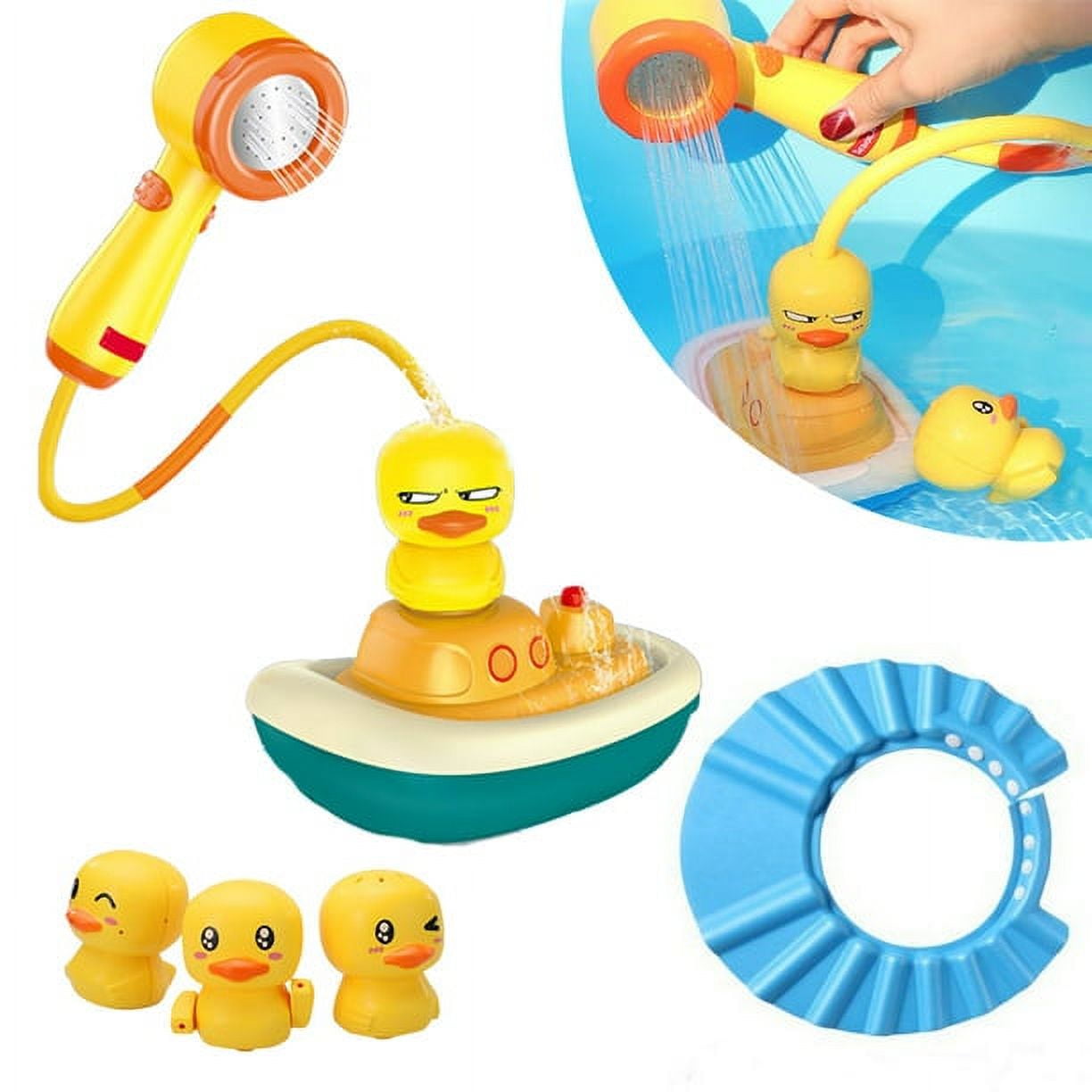 SHELLTON Bath Toys for Toddlers 13 Baby Bathtub Toys Duck Water Toys