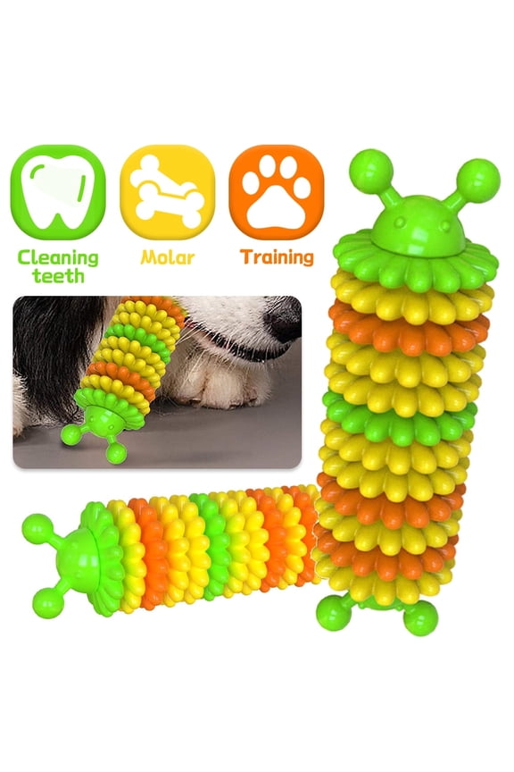 Dog Toothbrush Chew Toy, Puppy Dental Care Teeth Cleaning Stick Toy for All Breed of Dogs - Dog Toothbrush Stick, Dog Teeth Cleaning Chewing Playing Toy, Durable Rubber Dog Teeth Cleaning
