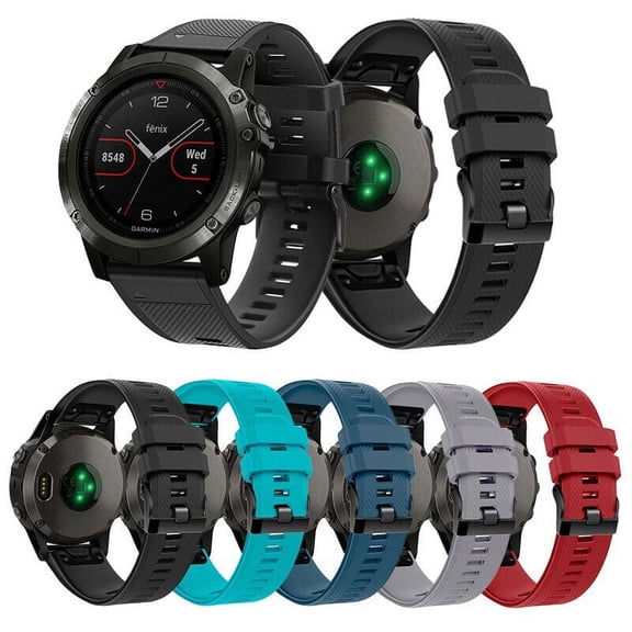 SHELLTON For Garmin Fenix 5/5 Plus Replacement Silicone Bracelet Wrist Watch Band Strap