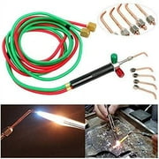 SHELLTON Jewelry Repairing Torch Mini Gas Torch Micro Torch Oxygen Acetylene Welding Torch with 5 Tips Mini Gas Torch