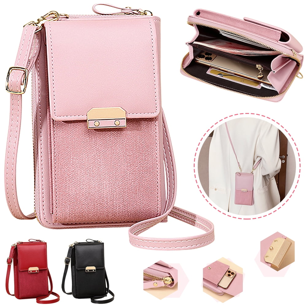 SHELLTON Lightweight Crossbody Phone Bag for Women Small Shoulder Bag Cell Phone Wallet Purses and Handbags with Credit Card Slots Fits for iPhone 11