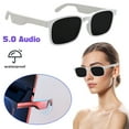 thumbnail image 1 of SHELLTON Polarized Smart Bluetooth Stereo Speaker Sunglasses Glasses Headphones White, 1 of 6