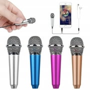 SHELLTON Portable Mini 3.5mm Stereo Audio Mic Notebook for Phone / Smart Phone Desktop Accessories Silver