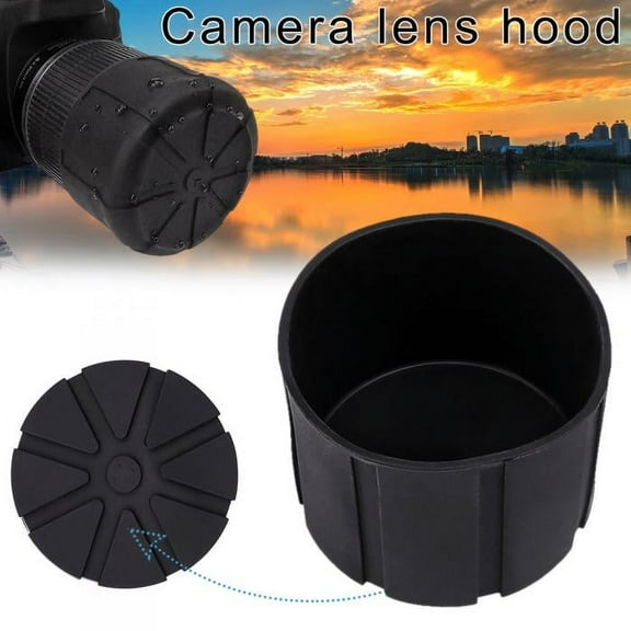 SHELLTON Silicone Universal Lens Cap for 60-110mm DSLR Lenses Scratch Proof Waterproof Lens Cap Camera Len Cover Protector Outdoor