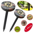 thumbnail image 1 of SHELLTON Solar Powered Mole Repellent(2 Pack), Ultrasonic Pest Repeller, Vole Rodent Repellant, Also Repels Away Snake Gopher Chipmunk, Use in Outdoor Garden Lawn White, 1 of 6