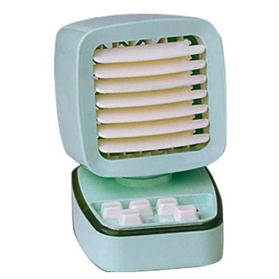 SHELLTON Water Cooling Fan Student Dormitory Office LED Light Personal Portable Air Conditioner Evaporative Cooler USB Mini Desktop Air Conditioner