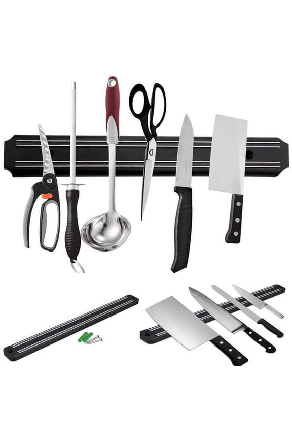 Magnetic Knife Strips, 15 inch Multipurpose Magnetic Knife Holder, Knife Bar, Knife Rack, Knife Strip, Kitchen Utensil Holder, Tool Holder, Magnetic Tool Organizer