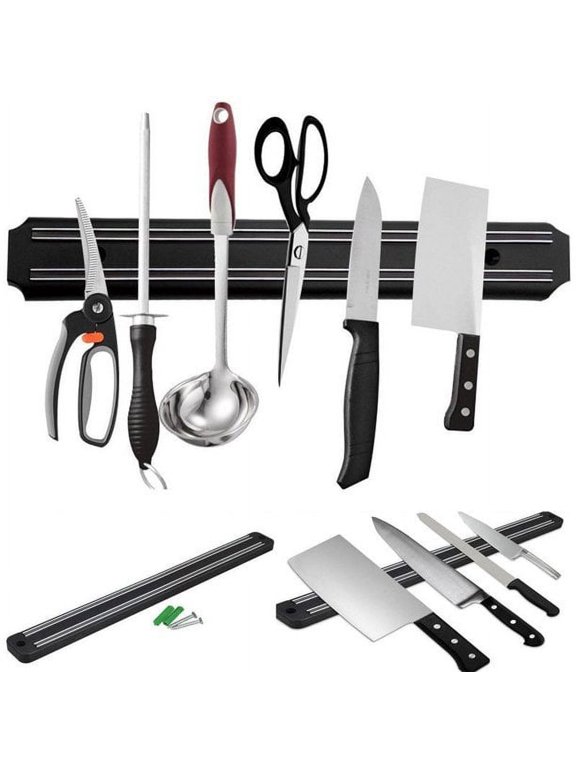 Magnetic Knife Strips, 15 inch Multipurpose Magnetic Knife Holder, Knife Bar, Knife Rack, Knife Strip, Kitchen Utensil Holder, Tool Holder, Magnetic Tool Organizer