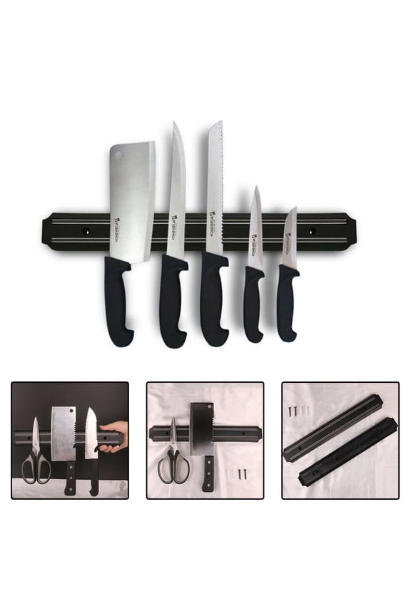 Magnetic Strip for Knives Kitchen with Multipurpose Use as Knife Holder, Knife Rack, Knife Magnetic Strip, Knives Bar, Kitchen Utensil Holder, Tool Holder for Kitchen Organizer