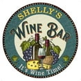 thumbnail image 1 of SHELLY'S Wine Bar 12" Gift Round Metal Sign Wall Gift 200120043300, 1 of 1