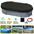 thumbnail image 1 of SHELTUSE 16x32 Ft Oval Pool Covers for Above Ground Pools, Oval Pool Covers for Rectangular Frame Pools, Outdoor UV Protection, Waterproof, Weatherproof and Dustproof Swimming Pool Cover, 1 of 8