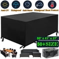 thumbnail image 1 of SHELTUSE Patio Furniture Covers Waterproof Outdoor Sectional Furniture Set Cover, Rectangular Table Chair Sofa Covers, Dust Proof Furniture Protective Cover Large, 80in x 41in x 27in, 1 of 9