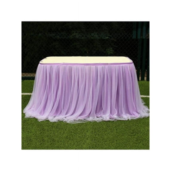 SHEMALL Multi-Colors Table Skirt Tulle Table Cloth Table Party Wedding Decor