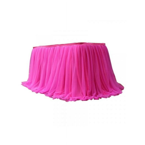 SHEMALL Multi-Colors Table Skirt Tulle Table Cloth Table Party Wedding Decor