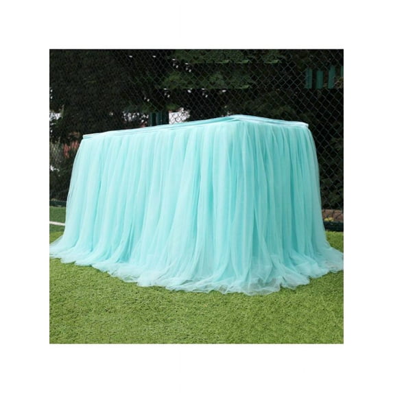 SHEMALL Multi-Colors Table Skirt Tulle Table Cloth Table Party Wedding Decor