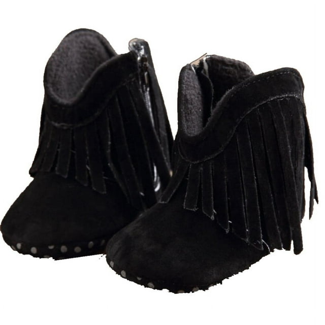 SHEMALL Newborn Toddler Tassel Boots Baby Boy Girl Soft Soled Winter Shoes