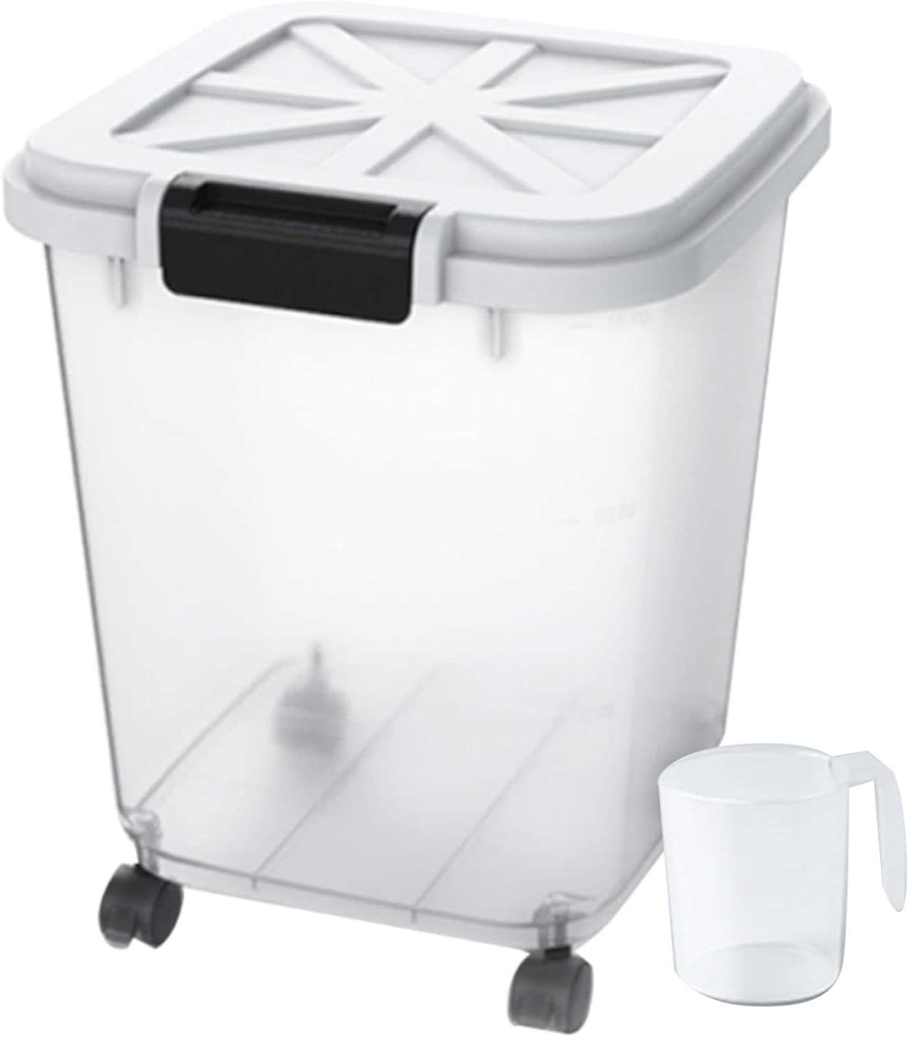 SHEN 30 LB Rice Storage Container with Measuring Cup, BPA free,Flour, 1 ...