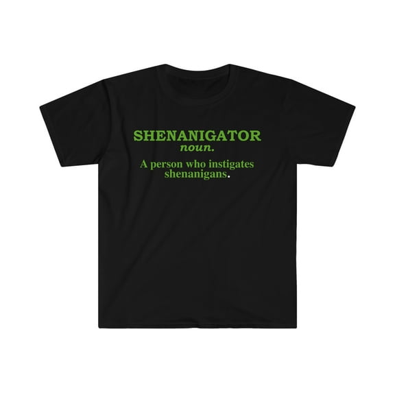 SHENANIGATOR Definition Unisex T-shirt S-3XL Saint St Patrick's Day