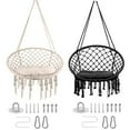 thumbnail image 1 of SHENCAIOU Bohemian Hanging Swing Chair Woven Cotton Rope Rocking Chair, High Capacity, Hanging Chair for Indoor And Outdoor Use Hammock Chair - Cotton, 1 of 1