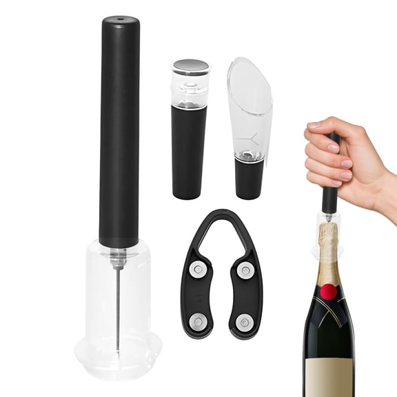 SHENERDA Air Pressure Wine Openers Manual Aerator Cork Remover Needle Type Wine Opener Set For Home Travel Pocket Holiday Bar Party Kitchen Picnic Camping sincere