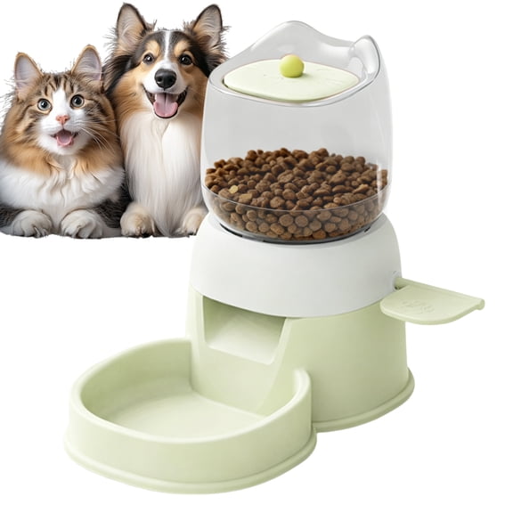 SHENERDA Automatic Feeder 2L Press Design Food Dish Pet Food Dispenser for Indoor Home Cage Workplace Outdoor Backyard Patio Pet Store enjoyable