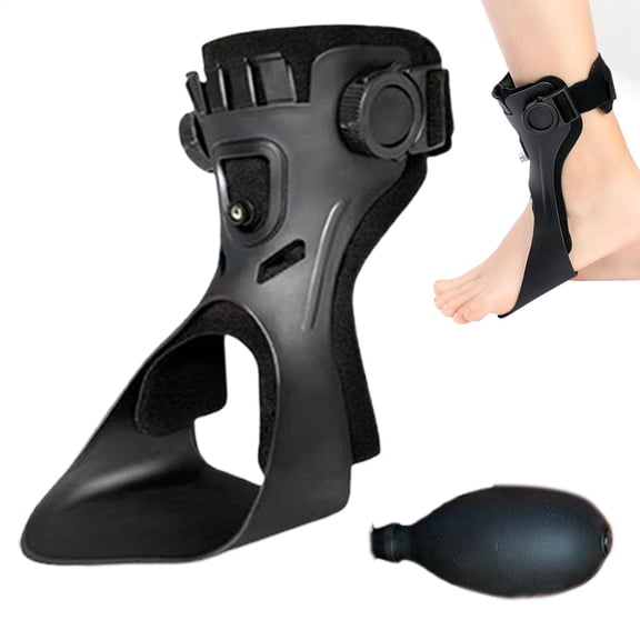 SHENERDA Drop Foot Brace Adjustable Postural Correction Straps Foot Drop Brace for Walking for Women Men Outdoor Walking Sleep Travel