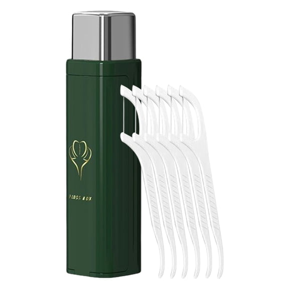 SHENERDA Floss Pick Holder Portable Automatic Refillable Compact Home Supplies Floss Pick Box for Carry Camping Bathroom Daily Home Offices Gym Purse Pocket Holiday Party top sale